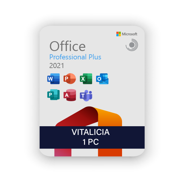 Microsoft Office Professional Plus 2021 BIND -> (Se enlaza a su cuenta  Microsoft de por vida) Retail Licencia Permanente - SerialShop