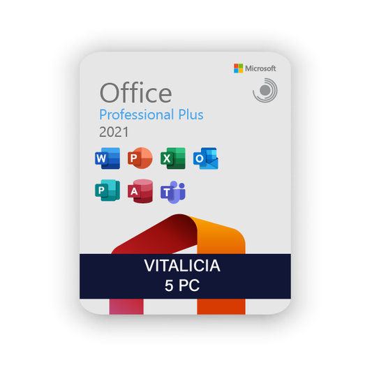 Office 2021 Pro Plus VITALICIO - 5 PC