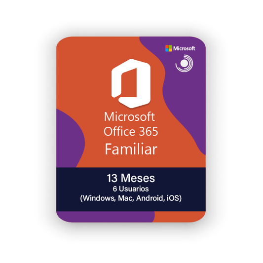 Microsoft Office 365 Familiar - 13 Meses